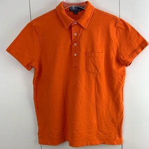 Polo by Ralph Lauren L orange 100% cotton 4 button